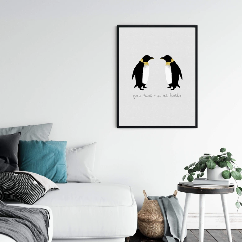 Poster Orara Studio - You had me at hello penguin 
