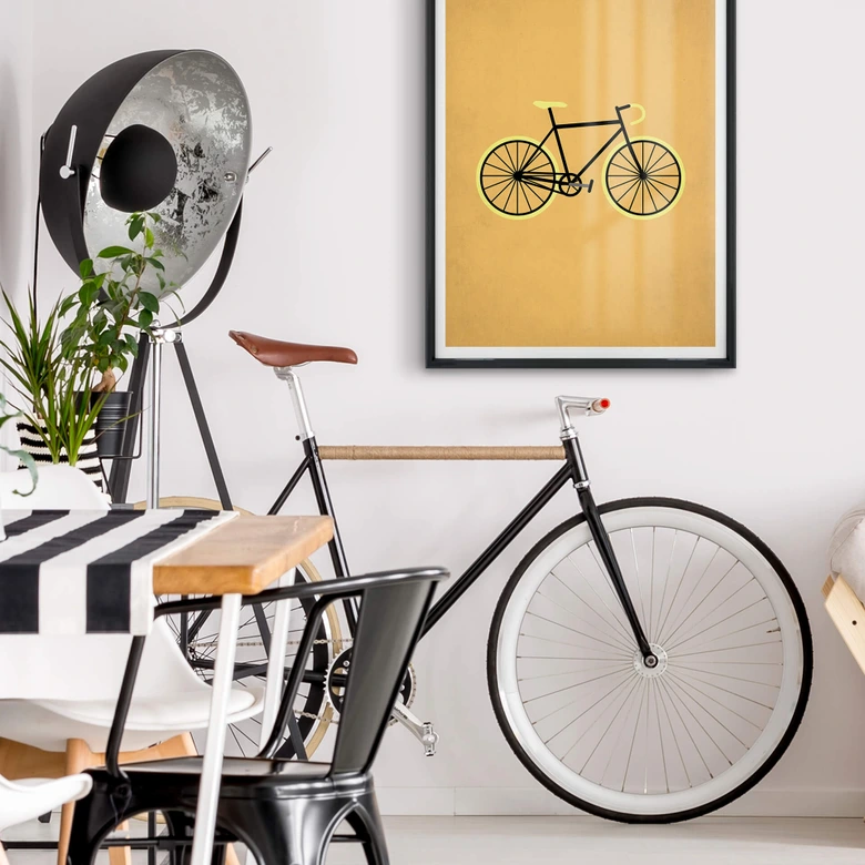 Plakat - Kubistika - Bicycle lover 