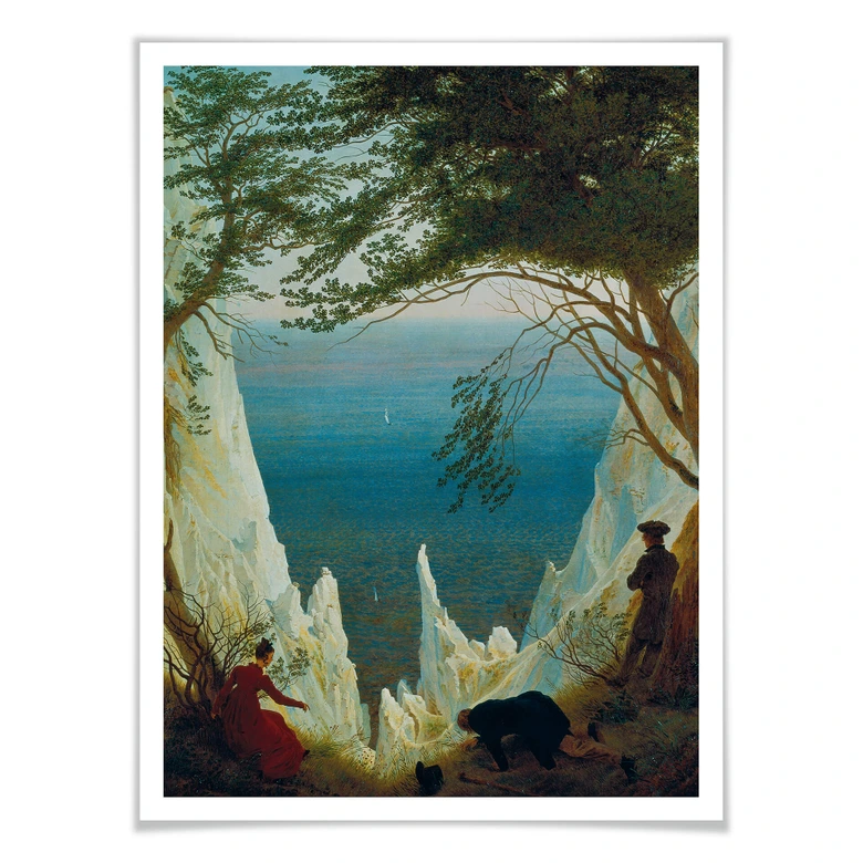 Poster Friedrich - de Krijtrotsen 