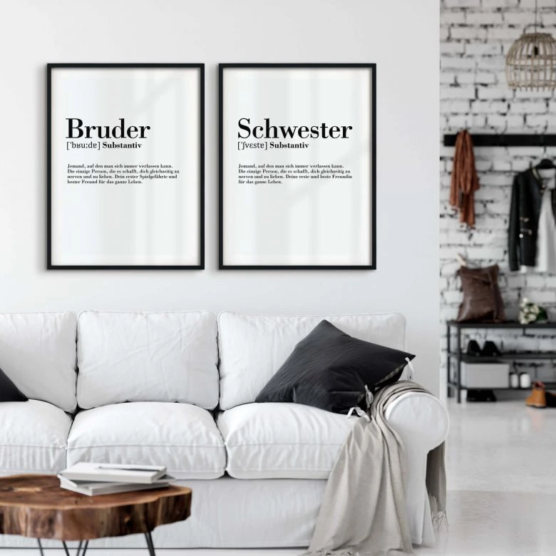 Poster Grammatik - Bruder 