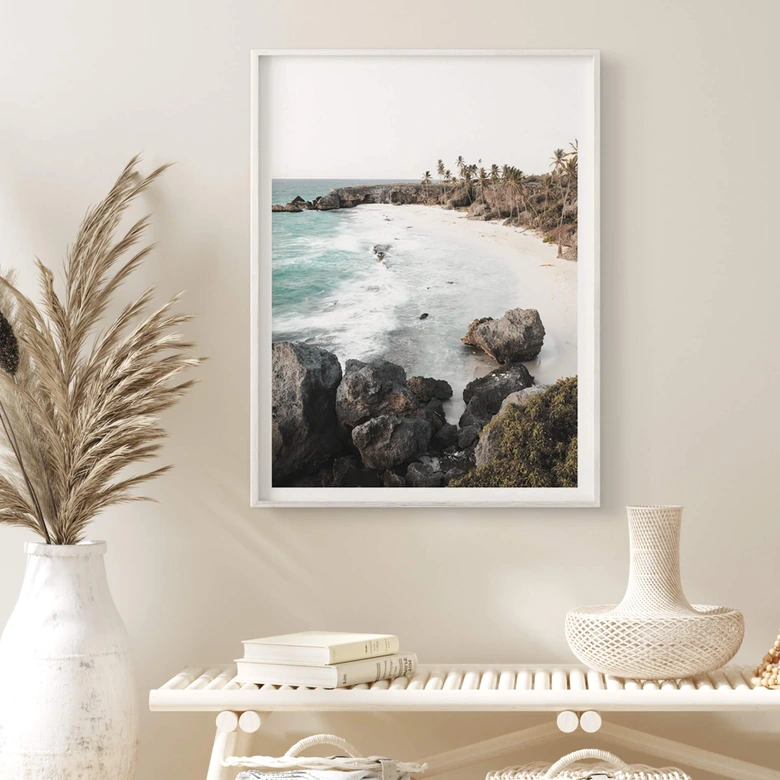 Poster Colombo - Strand auf Barbados 