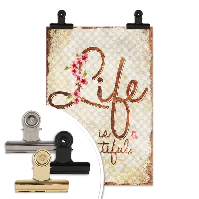 Poster Live is Beautiful - Vintage 