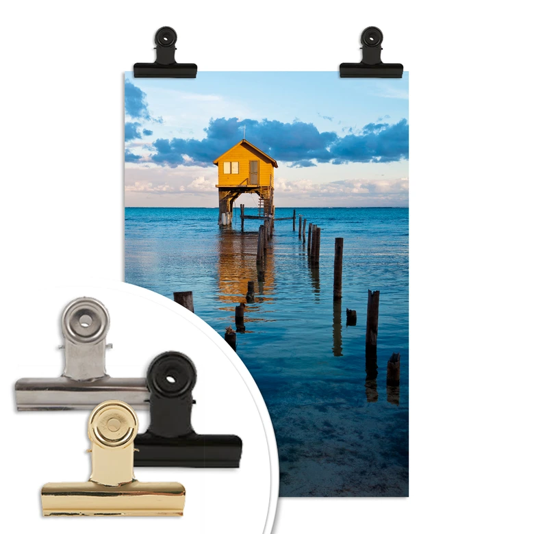 Poster Haus auf dem Meer 