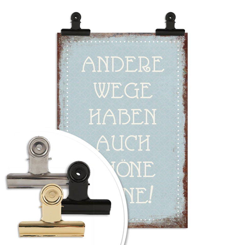 Poster Andere Wege haben auch schöne Steine 