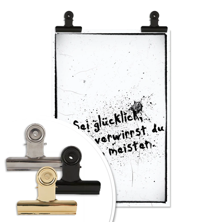 Poster Sei glücklich, damit verwirrst du sie alle 