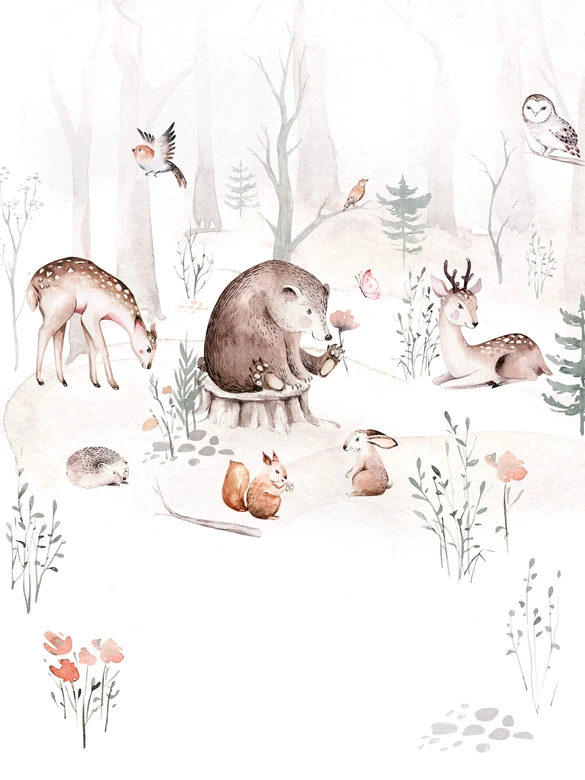 Poster Kvilis - Foresta + testo personalizzato 