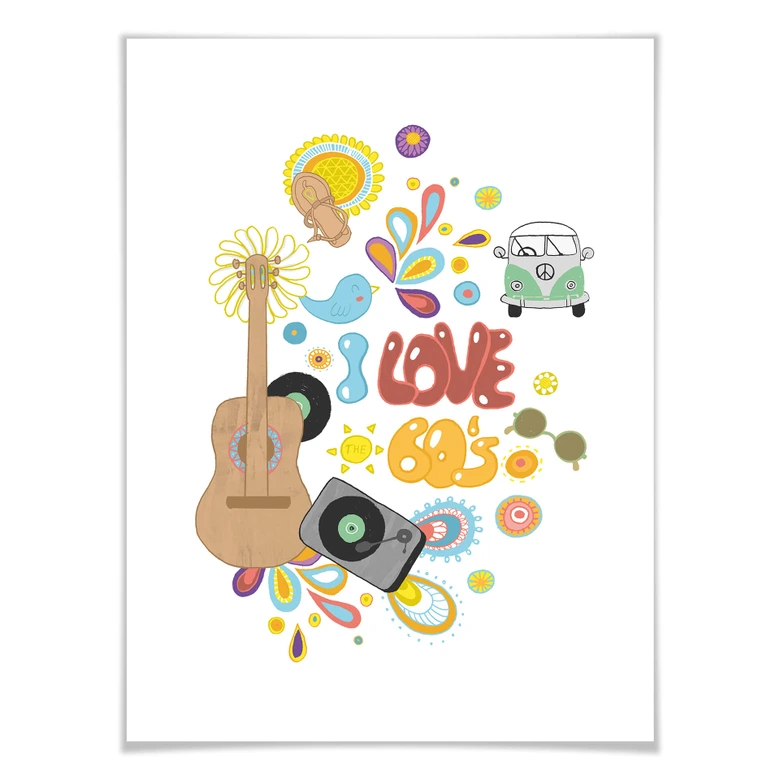 Poster Loske - I love the 60s 