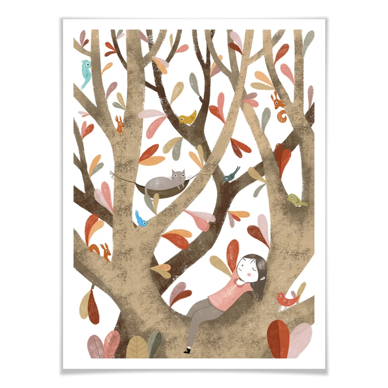 Poster Loske - Im Baum 02 