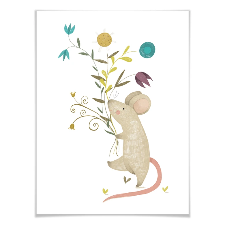 Poster Loske - Kleine Maus 