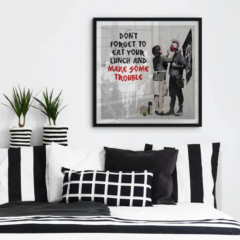 Poster Banksy - Make Some Trouble 