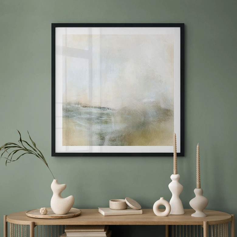 Poster Golden Abstrakt - Hobday - Quadratisch 