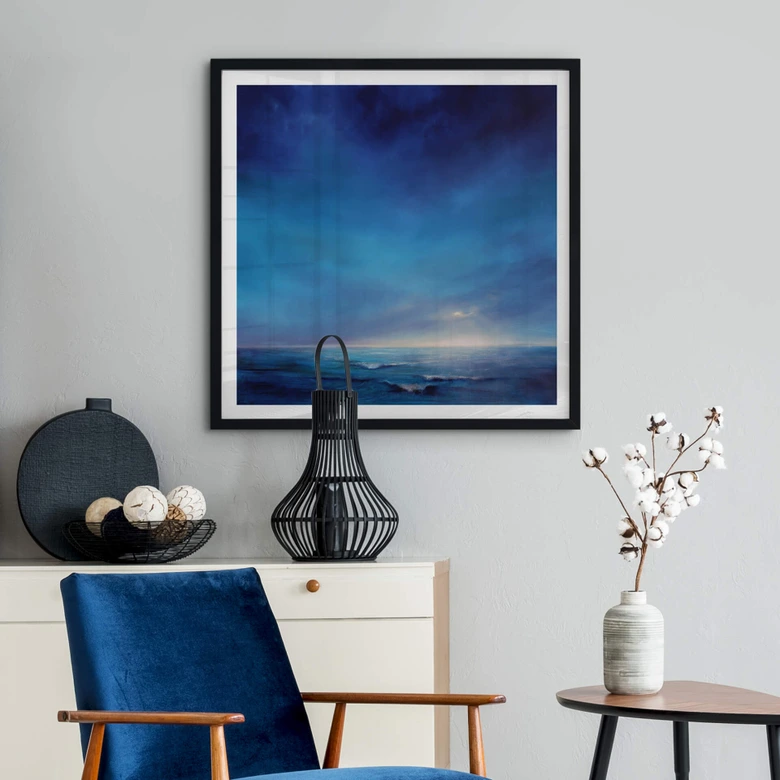 Poster Schmucker - Lichtstreif - Quadratisch 