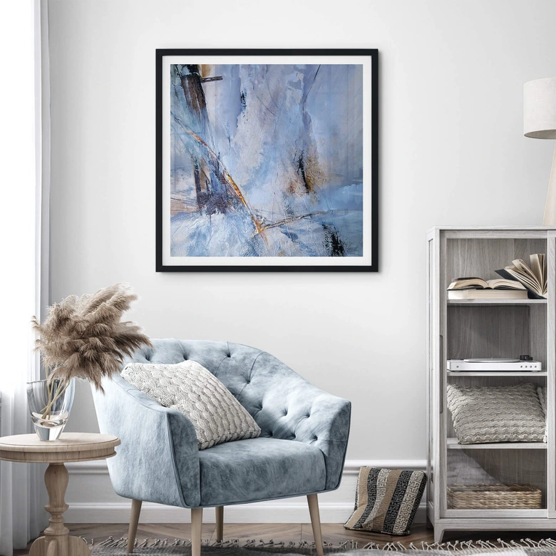 Poster Schmucker - Wegfliegen - Quadratisch 