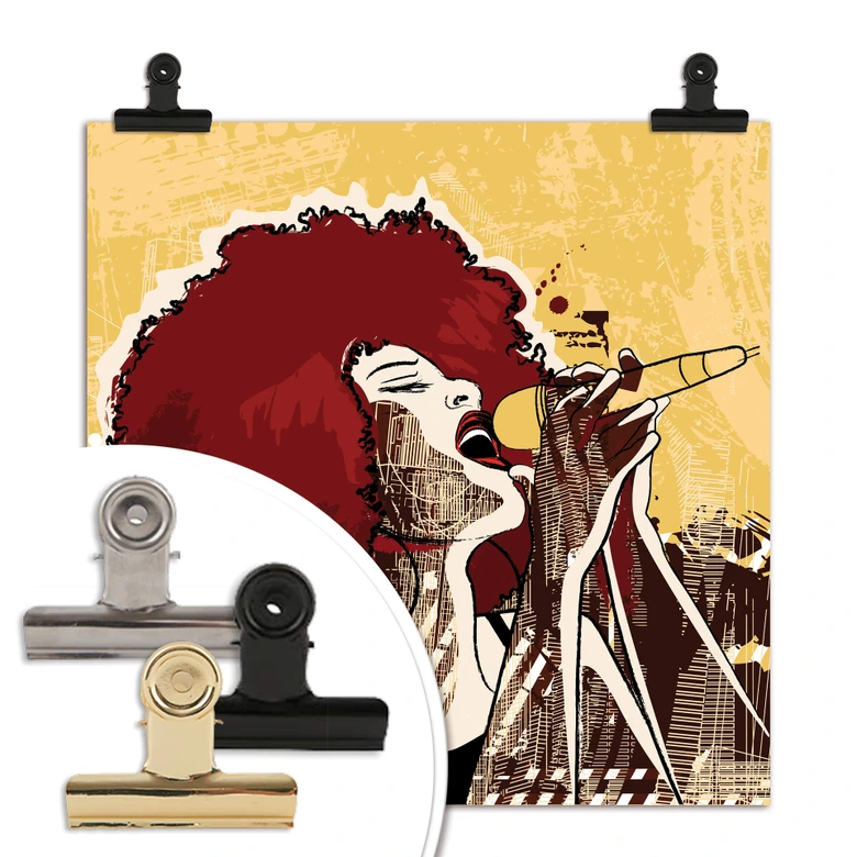 Poster Black Singer 