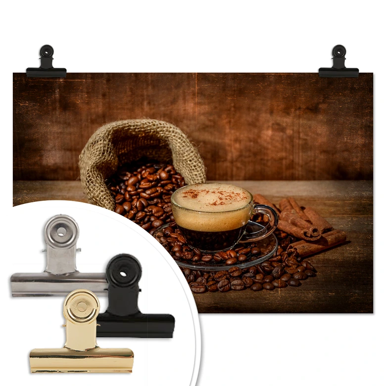 Poster Perfoncio - Kaffee rustikal 