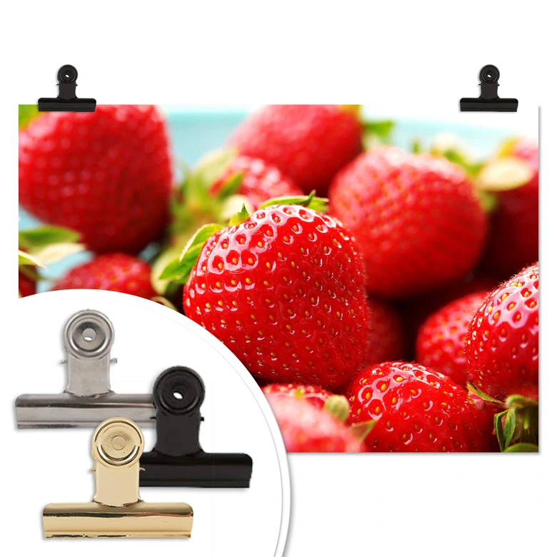 Poster Erdbeeren aus dem Garten 