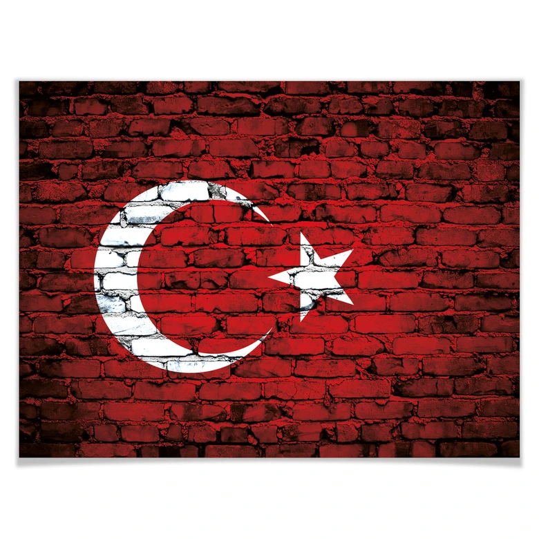 Poster Türkische Flagge 