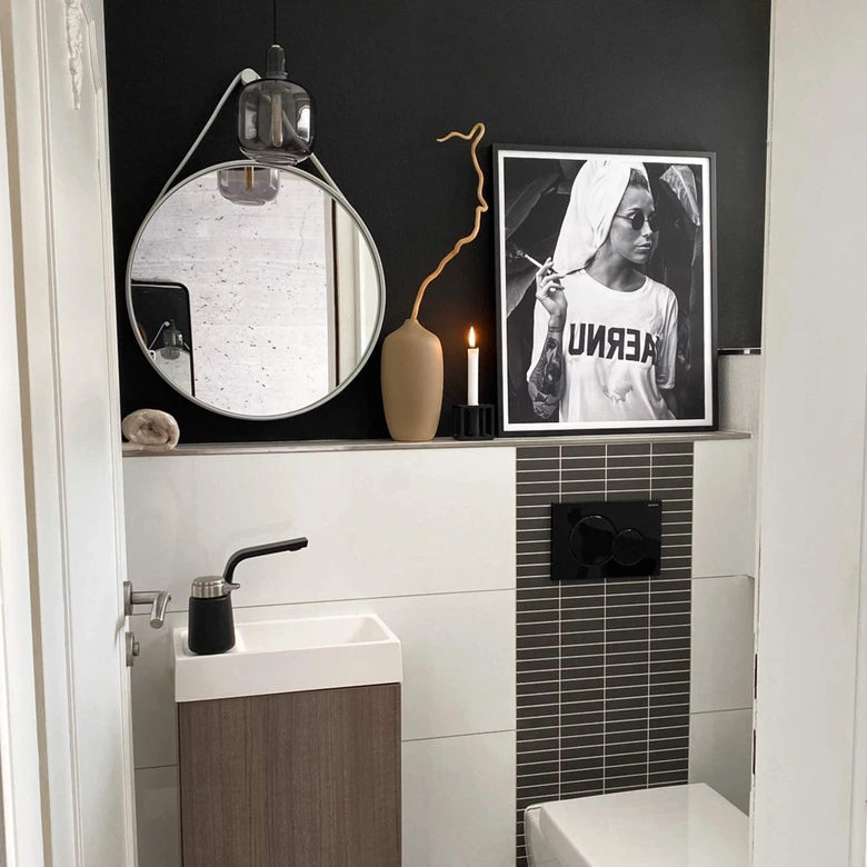 Poster - Unreal coolness zwart wit 