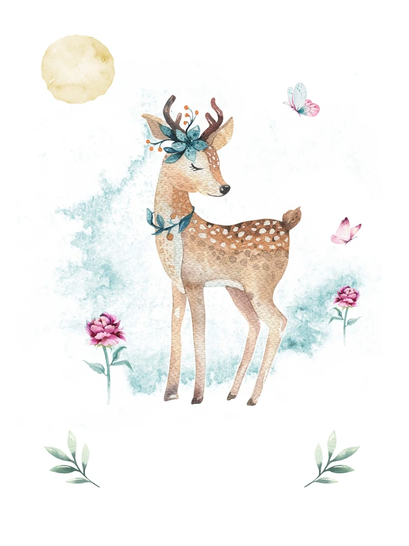 Personalisiertes Poster Kvilis - Rehkitz 