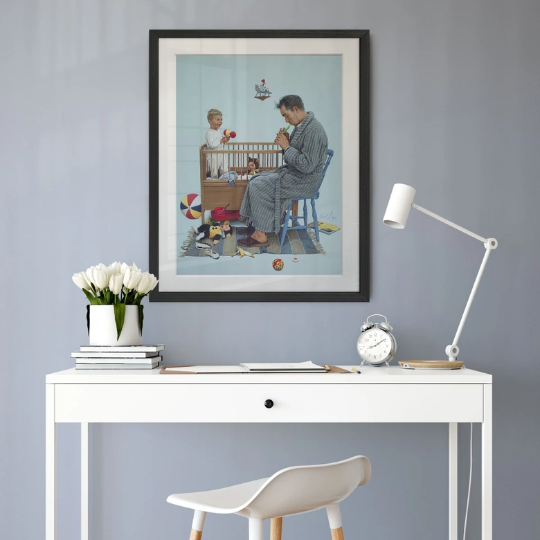 Fine Art Poster mit Passepartout - Kurt Ard - Schlaf, mein Prinzlein, schlaf ein... (1962) 