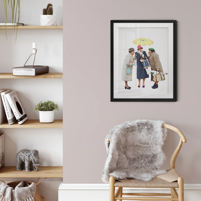 Fine Art Poster mit Passepartout - Kurt Ard - Stellt euch vor! (1960) 