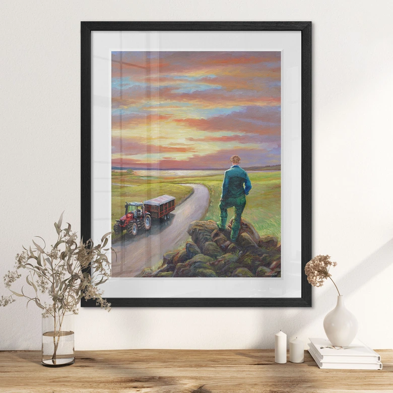 Fine Art Poster mit Passepartout - Marunde - Feldherrenhügel (2011) 