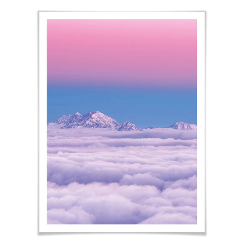 Poster Krivec - Pink in the sky 