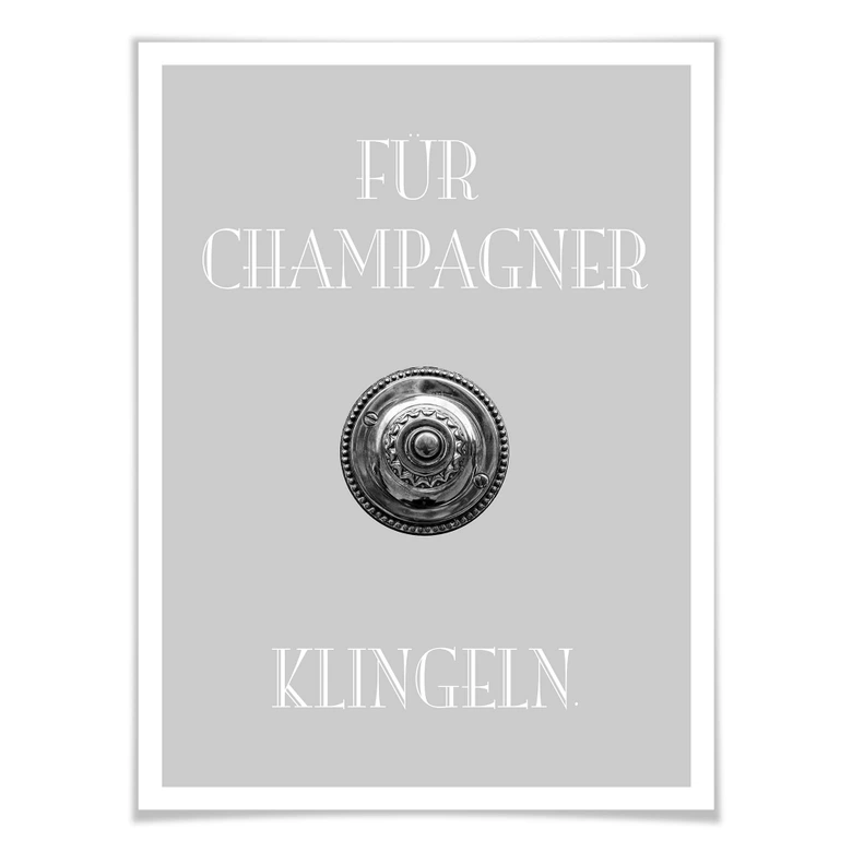 Poster Für Champagner klingeln 