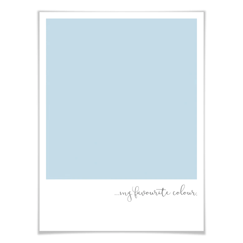 Poster My favourite colour - pastell blue 