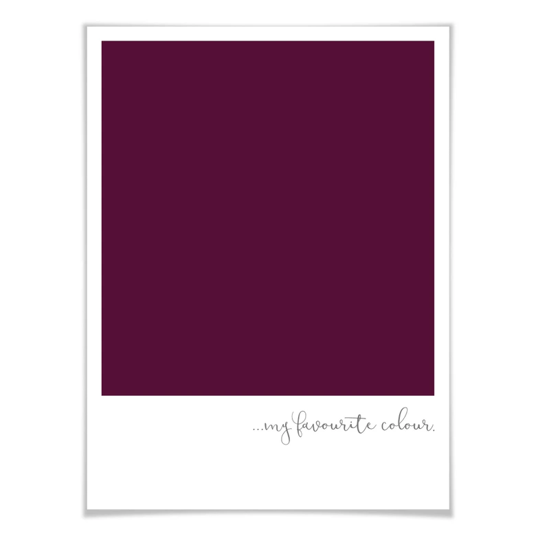 Poster My favourite colour - purple 