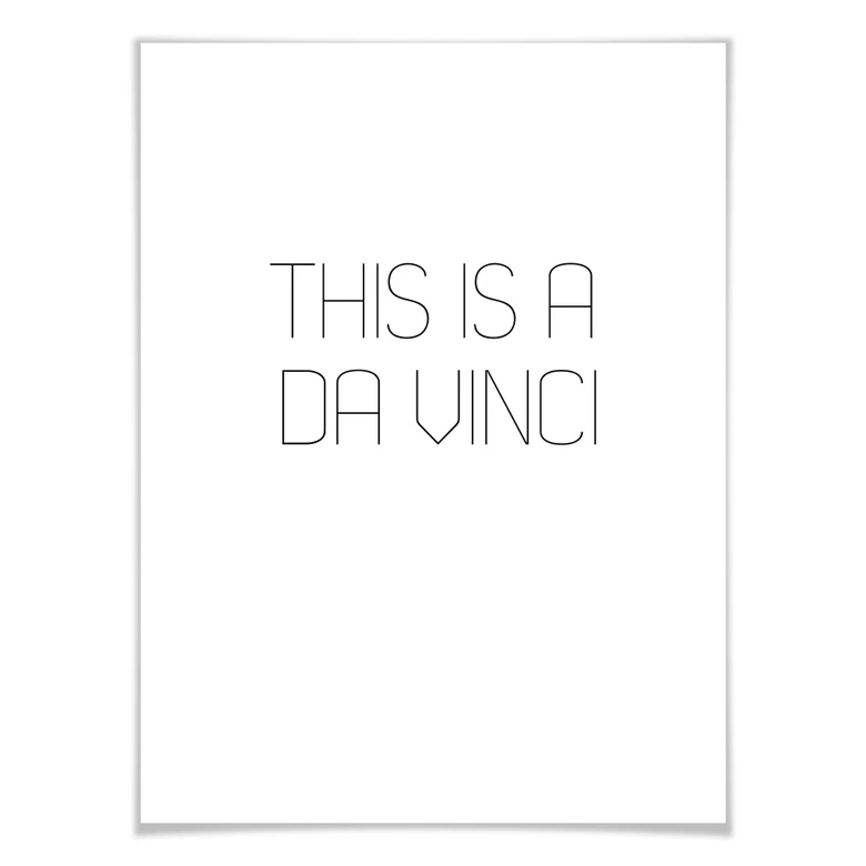Poster This is a da Vinci 