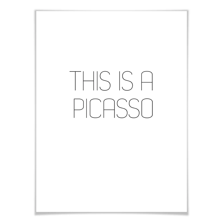 Poster Detta är en Picasso 