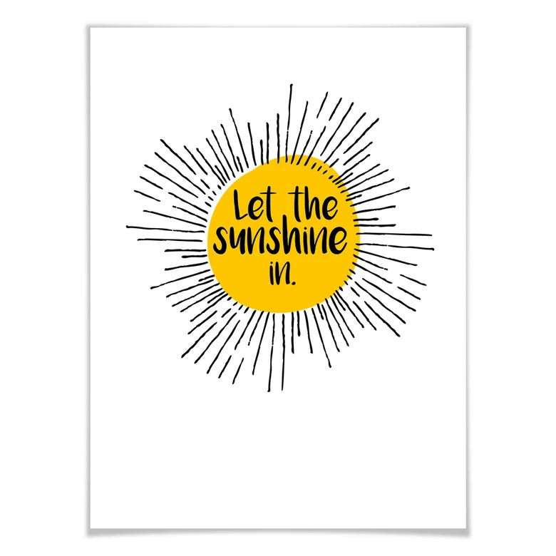 Poster Let the sunshine in 