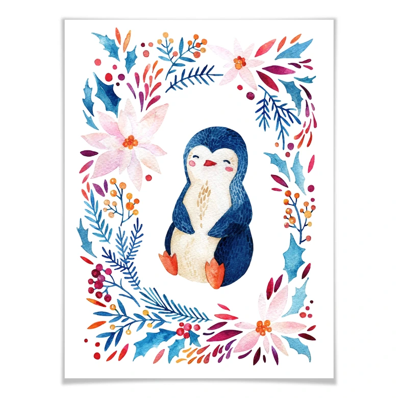 Plakat Słodki Pingwin 