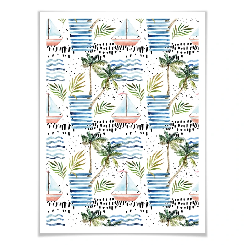 Poster Watercolour Holiday 