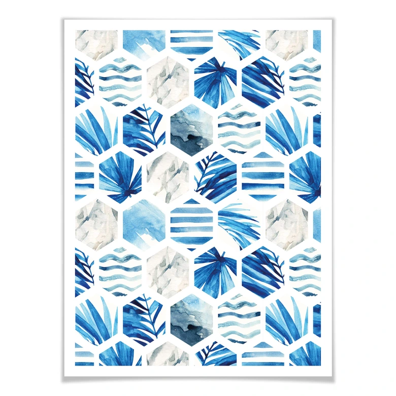 Poster Watercolour - Waves 