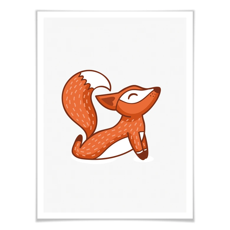 Póster - Yoga Fox 08 