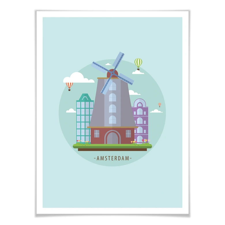 Poster - Visit Amsterdam 