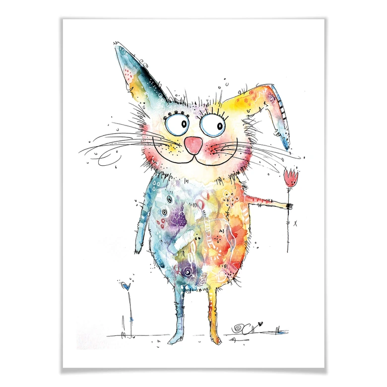 Poster Hagenmeyer - Happy Rabbit 