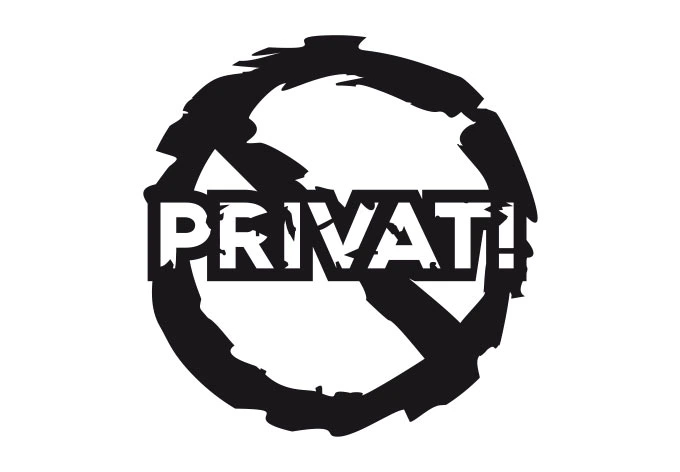 Wandtattoo Privat! 