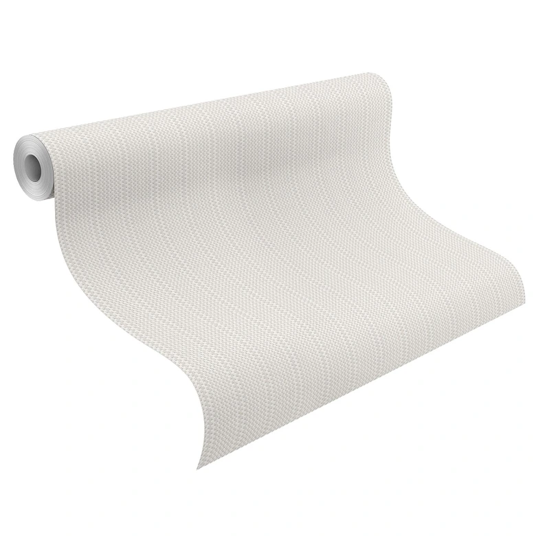 Almindeligt tapet, tekstureret non-woven tapet Bauhaus hvid  