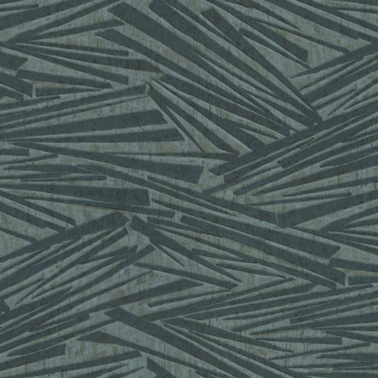 Streifentapete, Vliestapete Sky Lounge grün metallic 10,00x1,06 m 