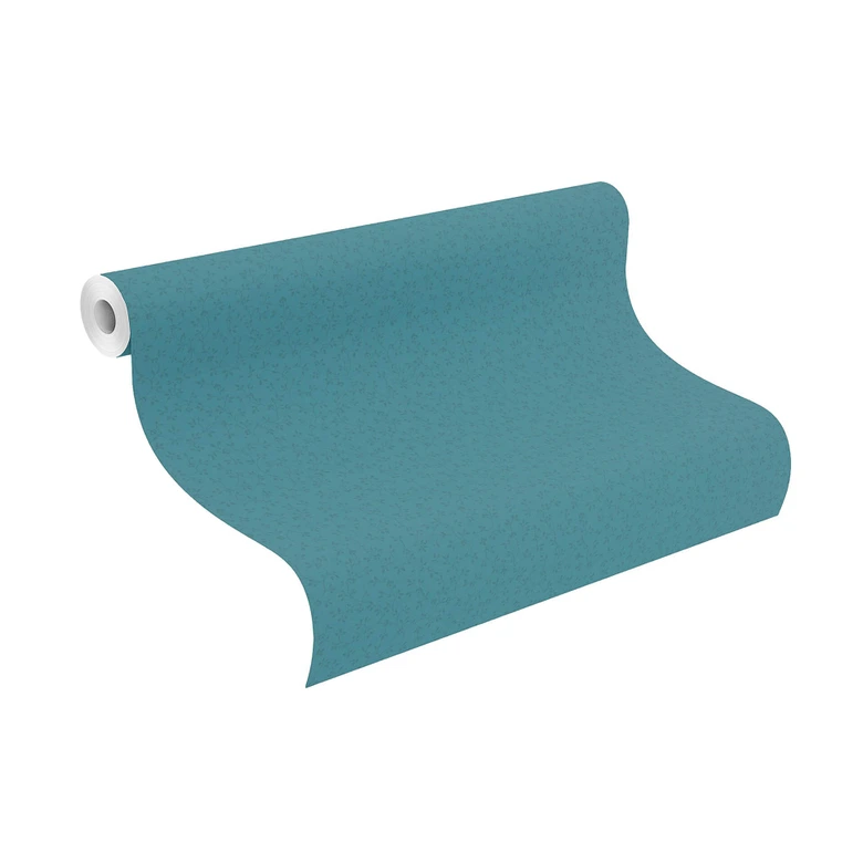 Papier peint intissé Rasch, papier peint à motifs Sophia bleu pétrole 
