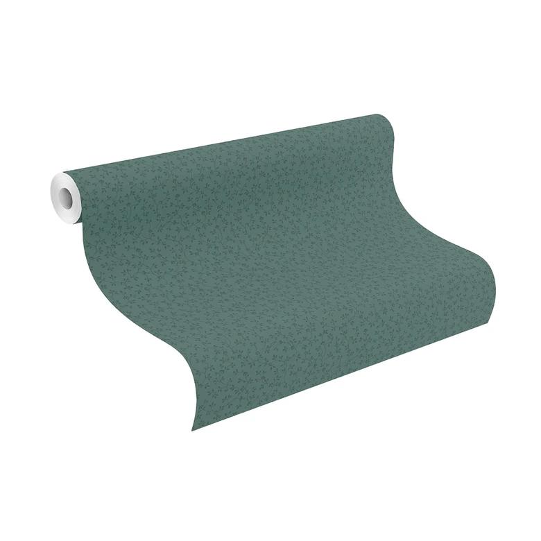 Papier peint intissé Rasch, papier peint à motifs Sophia vert pin 