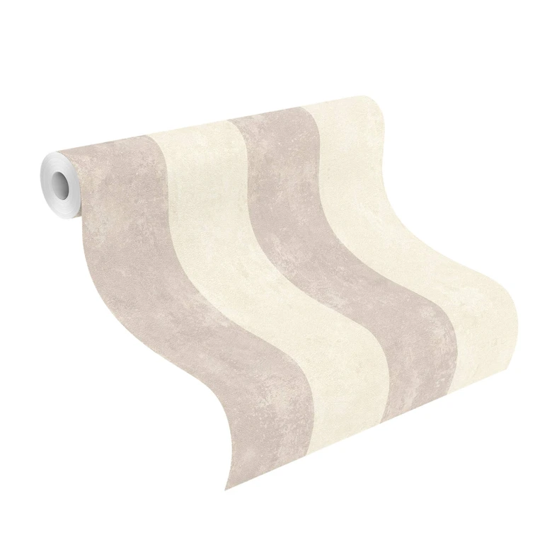 Rasch Vliestapete, Streifentapete #Tapetenwechsel II beige 