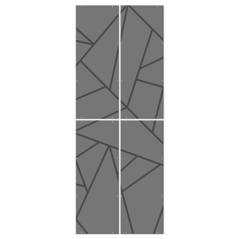 Séparation de pièce, paravent, paravent suspendu Grille noire 