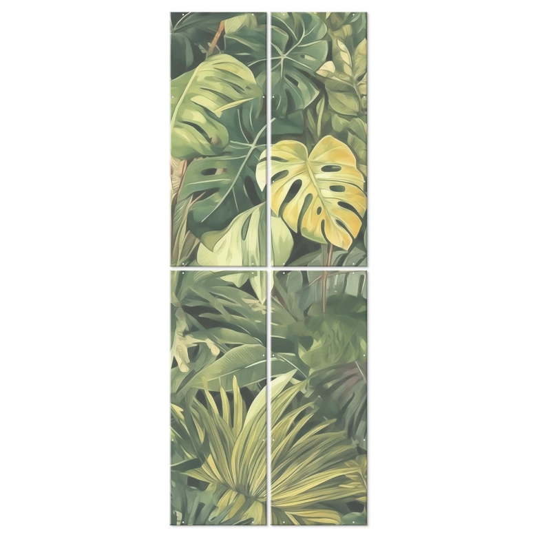 Séparation de pièce, paravent, paravent suspendu Plantes de la jungle - Jaszke 