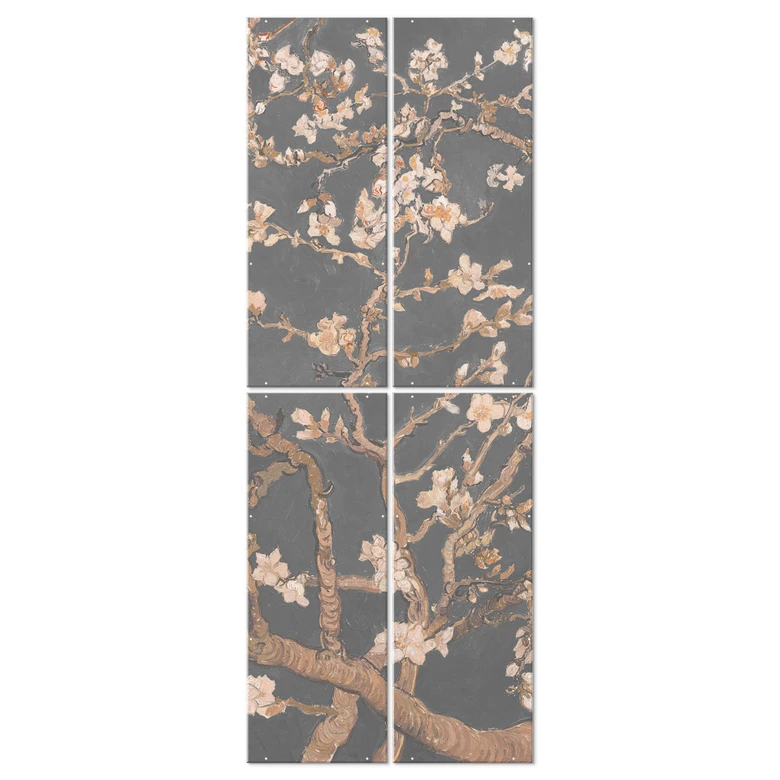 Séparation de pièce, paravent, paravent suspendu Fleur d'amandier automnale - Van Gogh 
