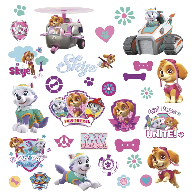 Wandsticker Paw Patrol - Girl Pups 