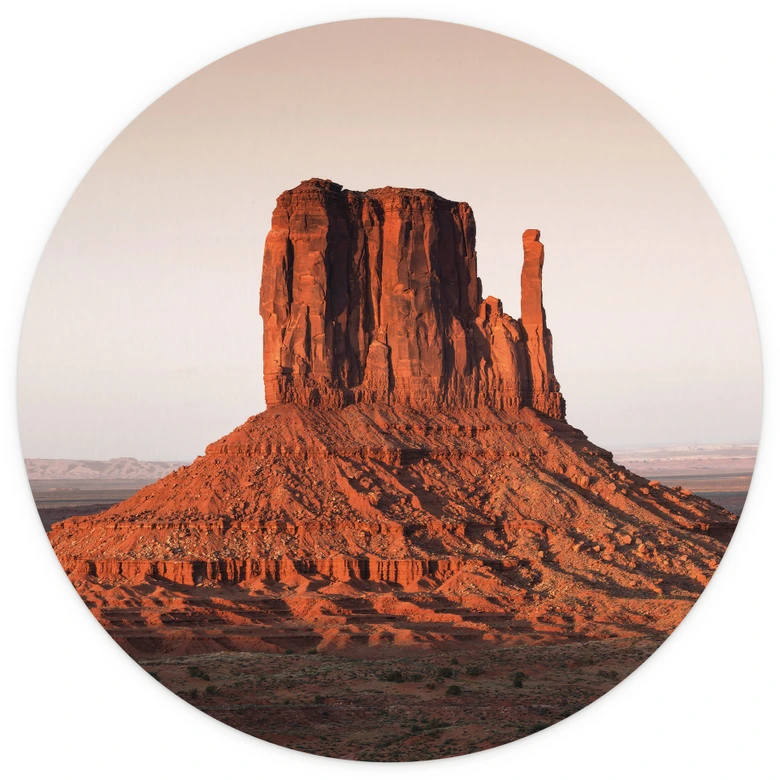Fototapete Felsformation in Monument Valley - Hugonnard - Rund - Selbstklebend/Vlies 